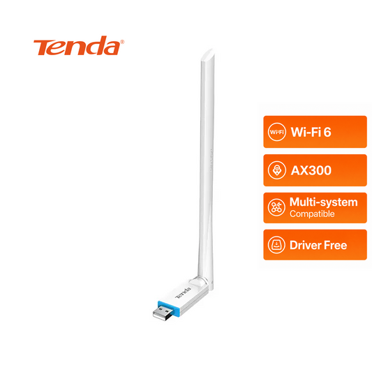 Adaptateur USB Wi-Fi 6 Tenda U2 (AX300) - Antenne High Gain 6dBi
