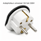 MARKEN KT168 - Adaptateur Prise Électrique Universelle 10/16A