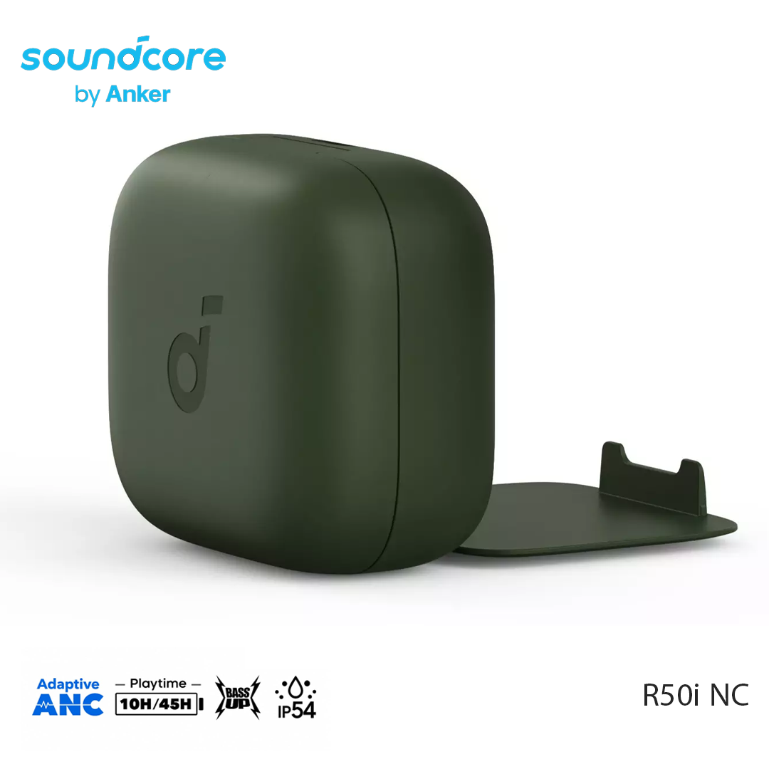 Anker Soundcore R50i NC – Écouteurs Bluetooth True Wireless ANC Vert foncé
