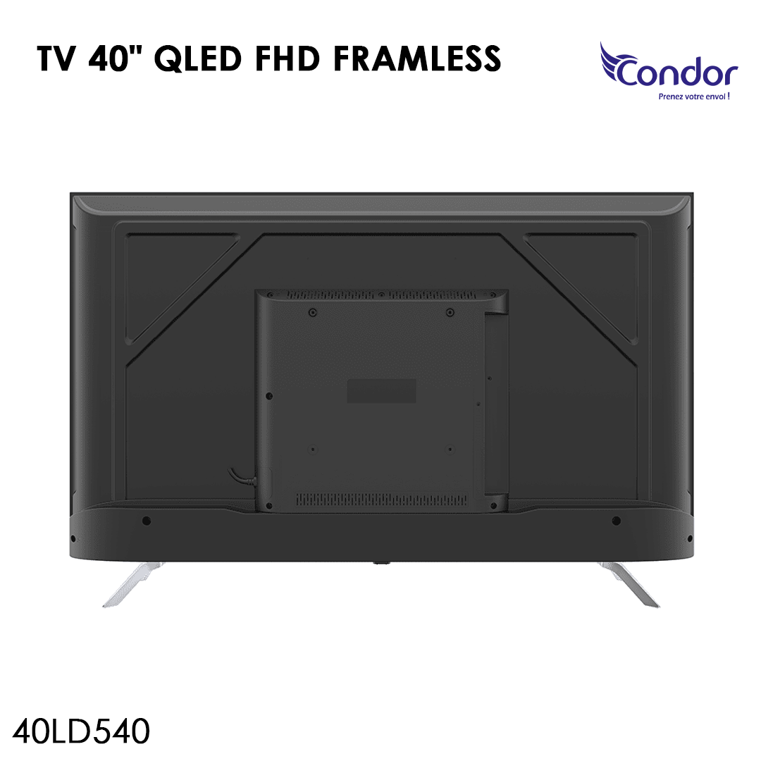 TV 40" QLED FHD FRAMELESS — CONDOR 40LD540