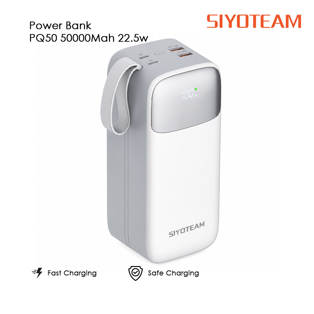 Batterie Externe 50000mAh SIYOTEAM PQ50 - 22.5W QC3.0