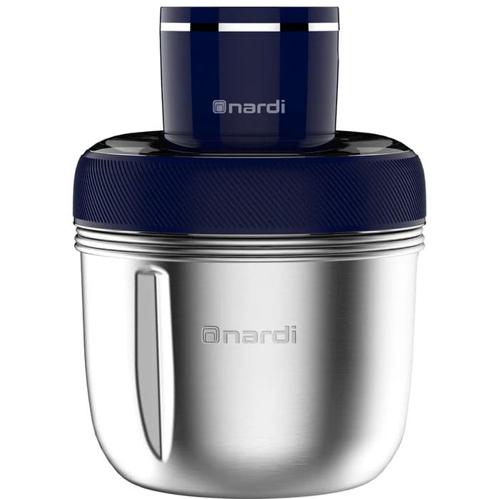 Nardi – NHA100XBL – Hachoir 5 en 1 - Puissance 350 W et 3 Bols Inox