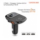 SIYOTEAM C706Q – Chargeur Voiture QC3.0 & Transmetteur FM BT