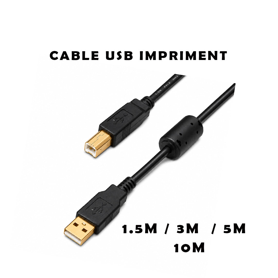 CABLE USB IMPRIMENT - Câble USB-A vers USB-B