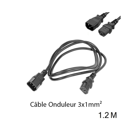Cable Onduleur (3x1mm²) - 1.2M