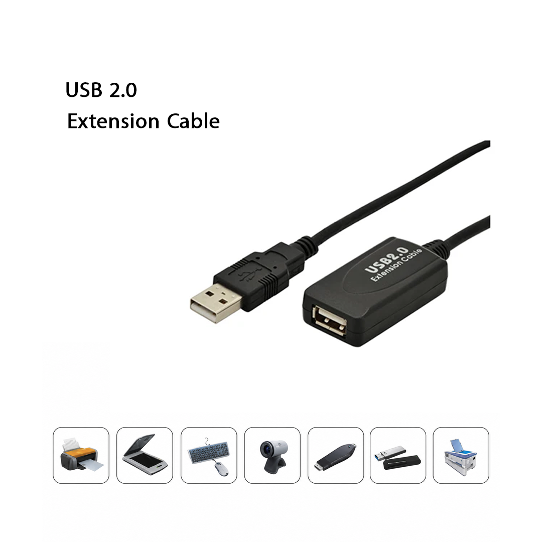 Cable d'Extension USB 2.0 Actif - Rallonge USB avec Amplificateur (5m / 10m)