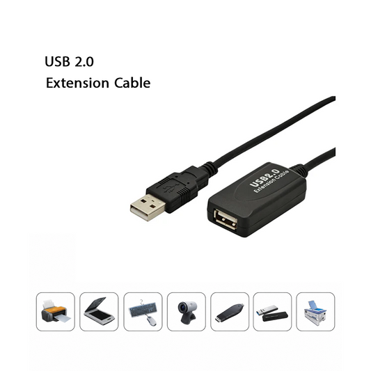 Cable d'Extension USB 2.0 Actif - Rallonge USB avec Amplificateur (5m / 10m)