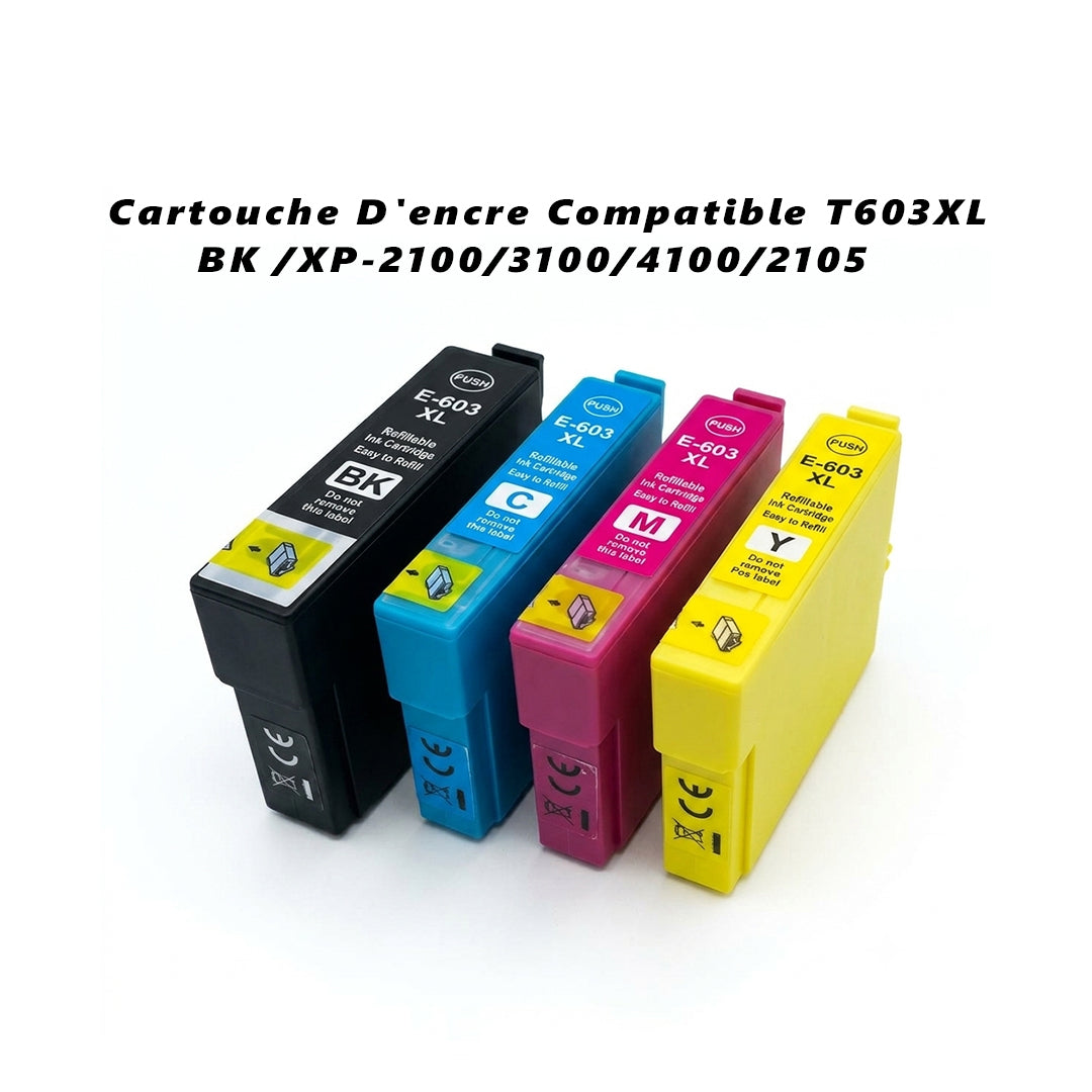 Cartouche D'encre Compatible T603XL BK.CY.MG.YL