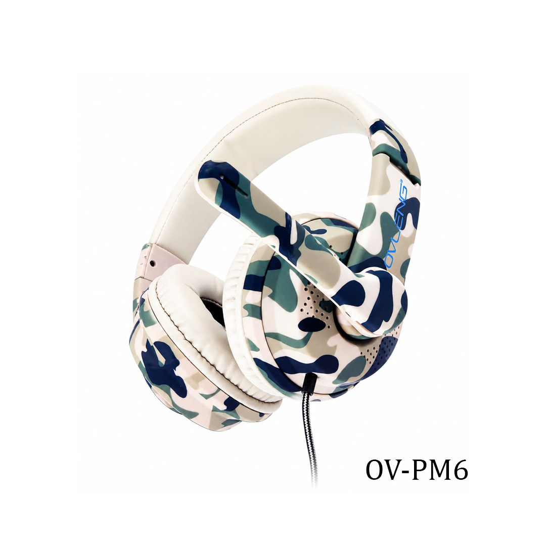 Casque Gamer OVLENG OV-PM6 Camouflage - Son Stéréo 3D Surround & Micro