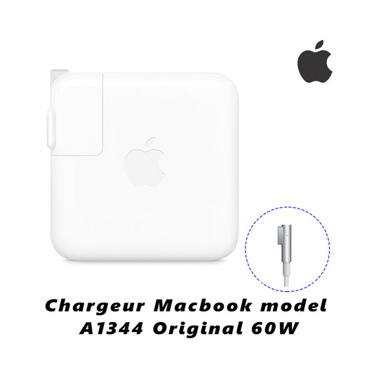 Chargeur Macbook  model A1344 Original 60W 16.5V 3.65A État Neuf