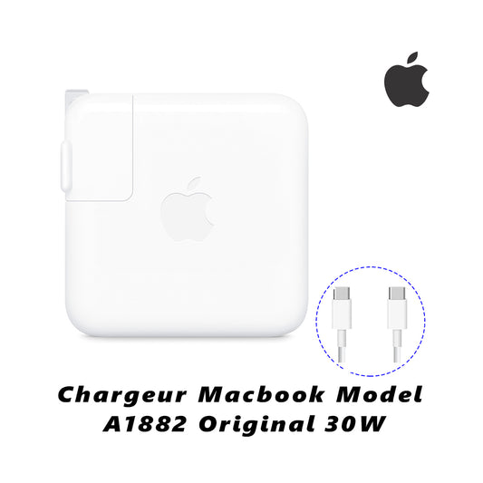 Original Macbook Charger Model A1882 30W 20V 1.5A with Type-C Cable New Condition