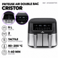 Friteuse à Air Sans Huile Double Bac / CRISTOR KFA900DTXN