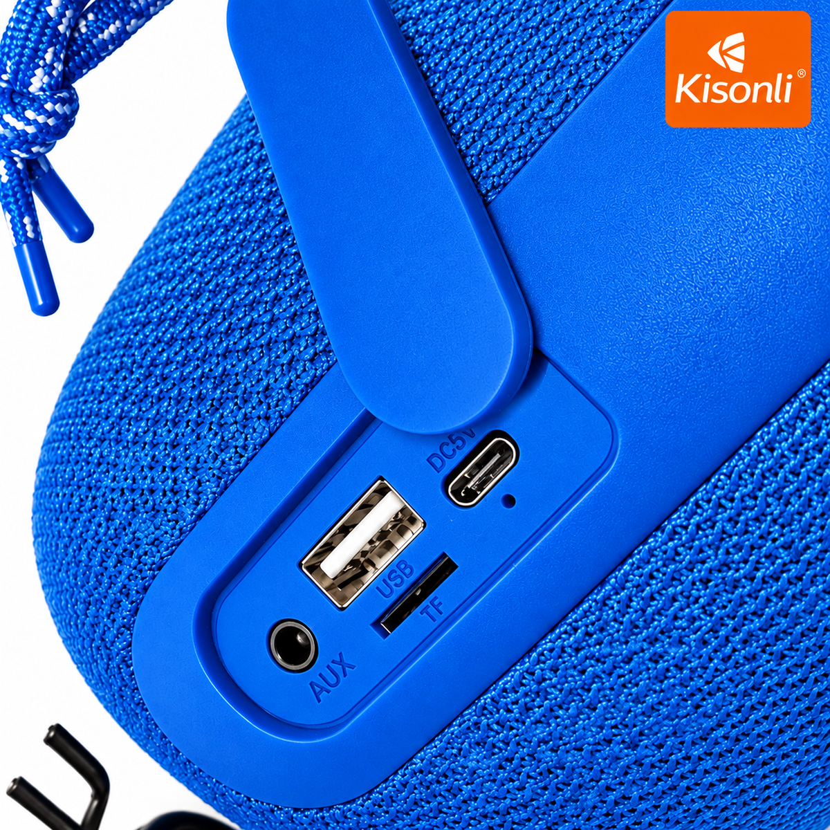 Kisonli Q15 - Enceinte Bluetooth RGB 10W | Bleu