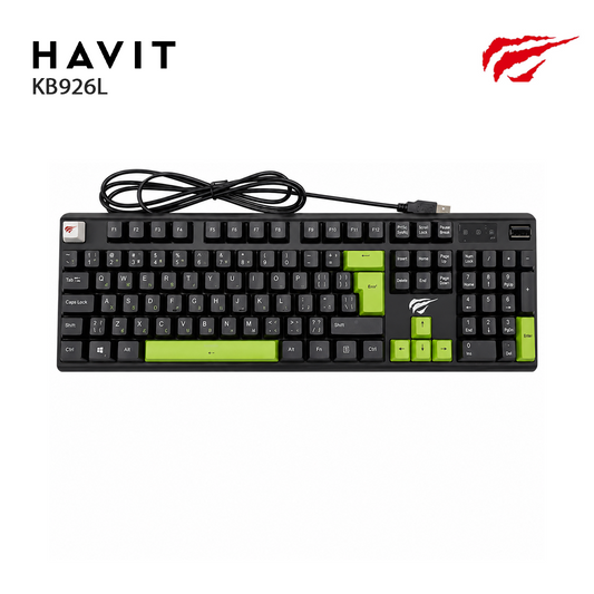 Clavier Gaming Mécanique HAVIT 105 Touches – Effet Lumineux RGB KB926L