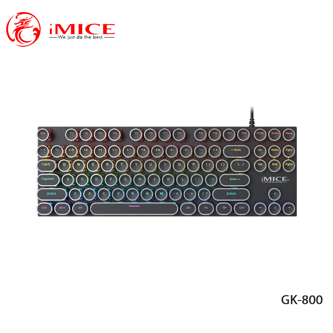 Clavier Mécanique Gamer iMICE GK-800 - Rétroéclairé LED