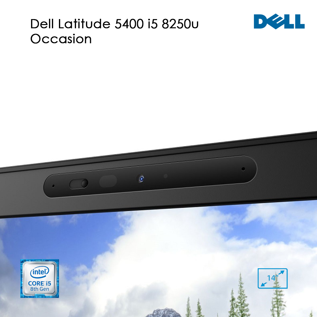 DELL LATITUDE 5400 – Intel® Core™ i5-8250U| RAM 8 Go/16 Go | SSD 256 Go | Écran 14″ Full HD | Occasion – Excellent état
