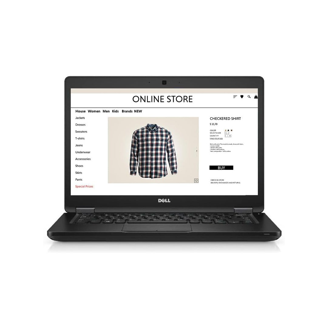 Dell Latitude 5480 – Intel® Core™ i7-7600U| RAM 8GB/16GB | SSD 256GB | Écran 14″ Full HD | Utilisé – Excellent État