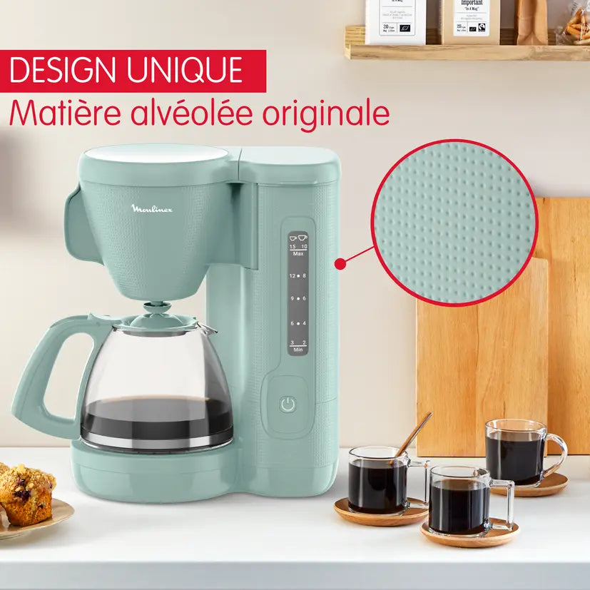 Moulinex – Eucalyptus FG2M1310 – Cafetière Filtre - Capacité 1.25 L