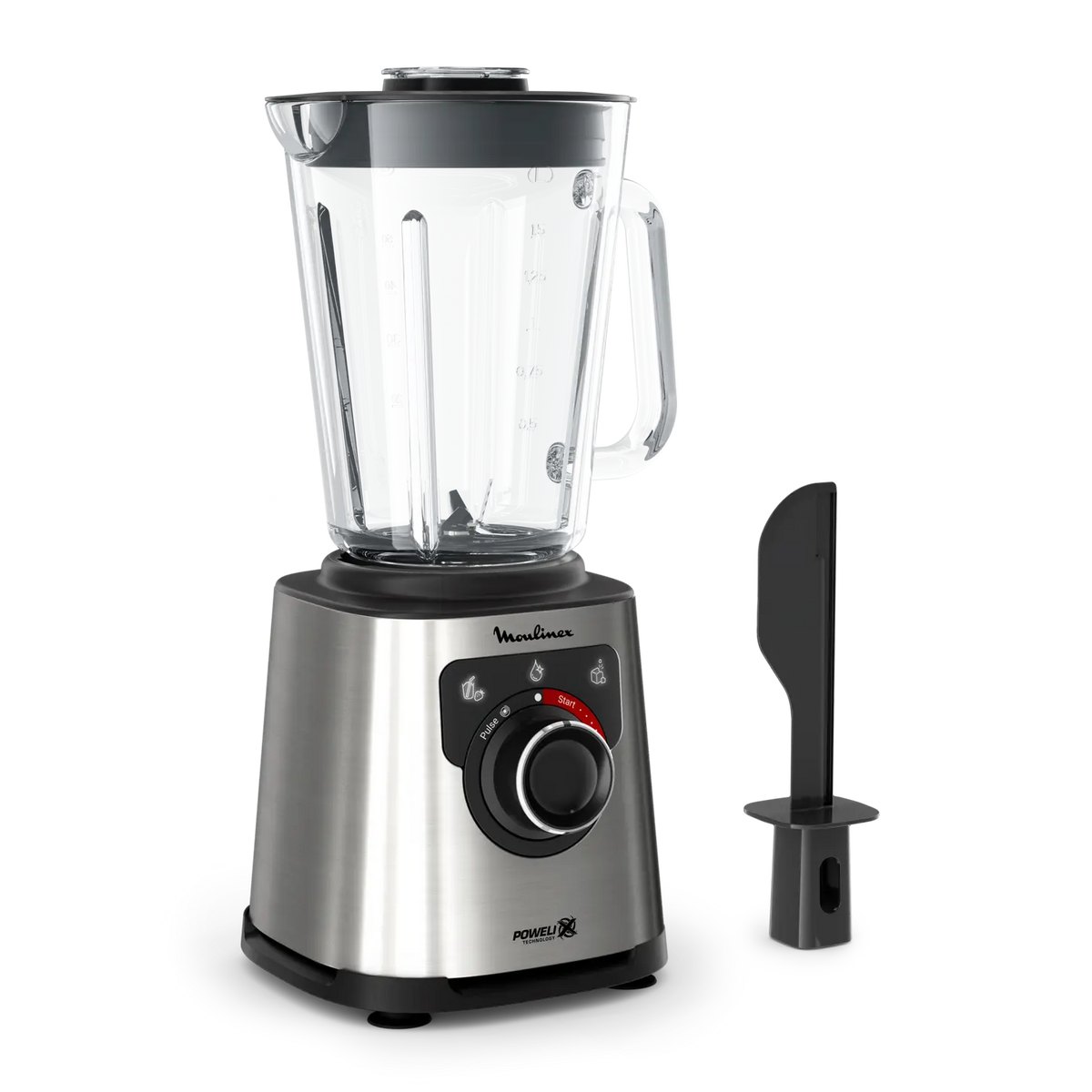 Moulinex – LM871D10 – Blender Haute Vitesse - Bol en Verre 2 L et Puissance 1200 W
