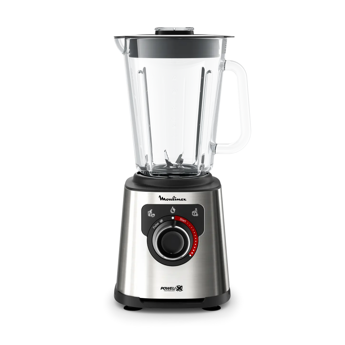 Moulinex – LM871D10 – Blender Haute Vitesse - Bol en Verre 2 L et Puissance 1200 W