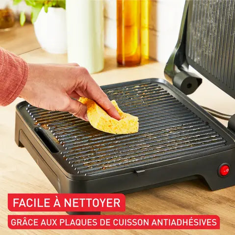 Tefal – Inicio Adjust GC272D10 – Grill Viande et Panini 2-en-1 - Puissance 2000 W