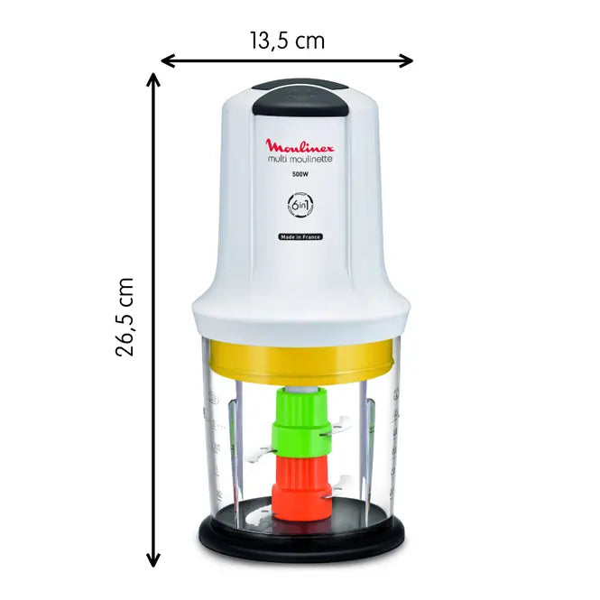 Multi moulinette extra chop 6 in 1 - 2 double blades 500W AT723110