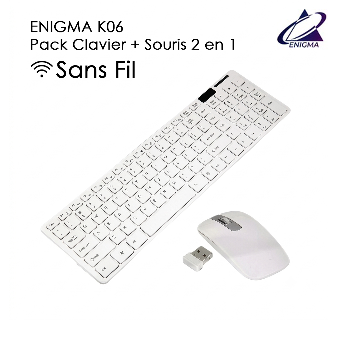 ENIGMA K06 — Pack Clavier + Souris 2 en 1