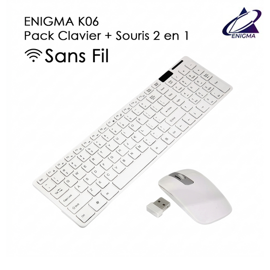 ENIGMA K06 — Pack Clavier + Souris 2 en 1