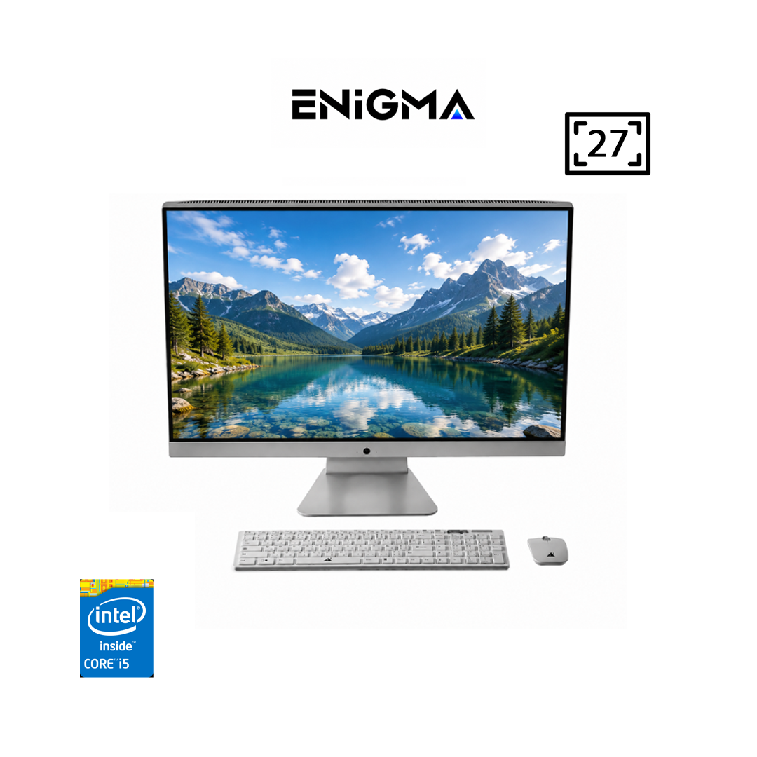 ENIGMA ALL-IN-ONE – Intel® Core™ i5 5ᵉ Génération | RAM 8 Go| SSD 256 Go / 512 Go | Écran 27″ Neuf