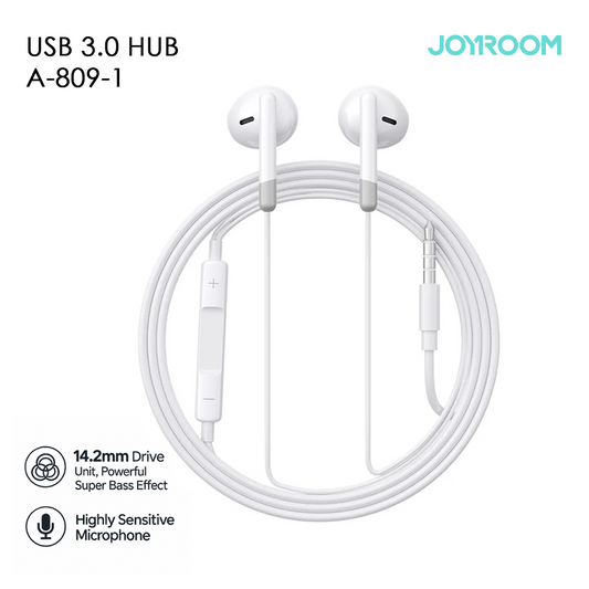 Ecouteurs Filaires JOYROOM JR-EW01 - Jack 3.5mm 14.2mm