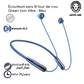 Green Lion Vibe GL-NB15 - Écouteurs Neckband Bluetooth V6.0