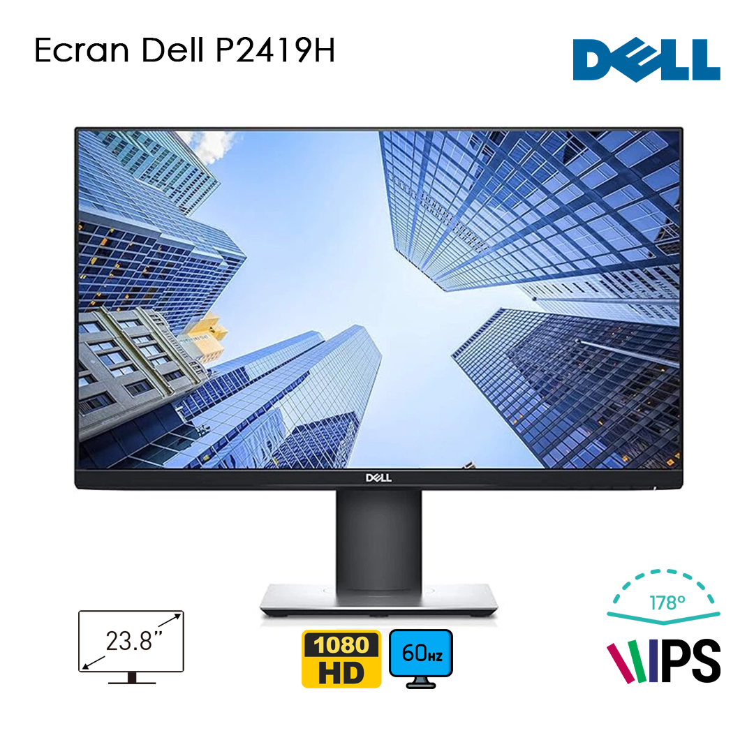 Ecran Dell P2419H 24" Full HD IPS