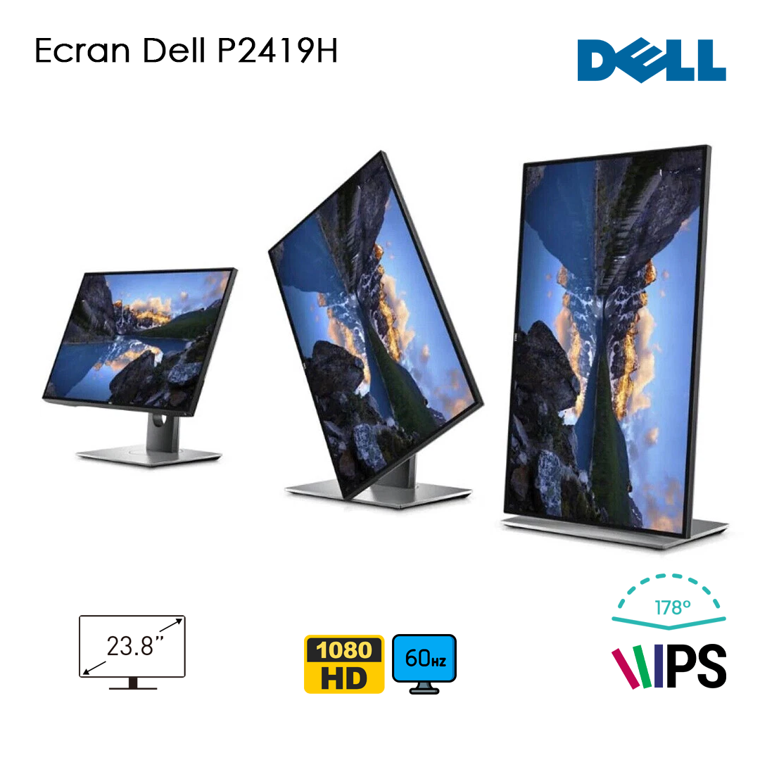 Ecran Dell P2419H 24" Full HD IPS