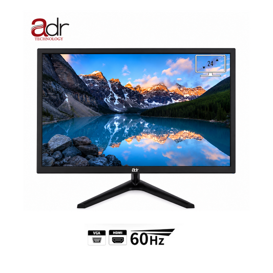 Ecran PC ADR 24" FHD (1920x1080) 60Hz - HDMI / VGA