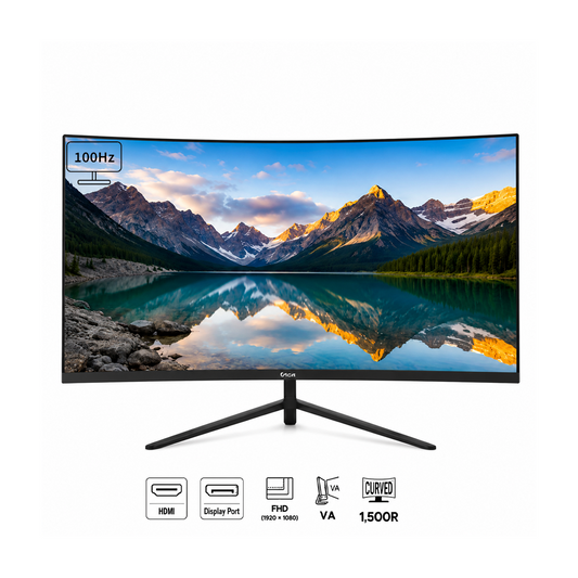 Ecran PC STECH 27"  - CURVED - Full HD - Dalle VA & HDMI