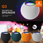 Kisonli G3 5W - Enceinte Bluetooth RGB Portable Blue