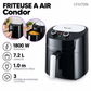 FRITEUSE A AIR 7.2L 1800W/NOIR CONDOR