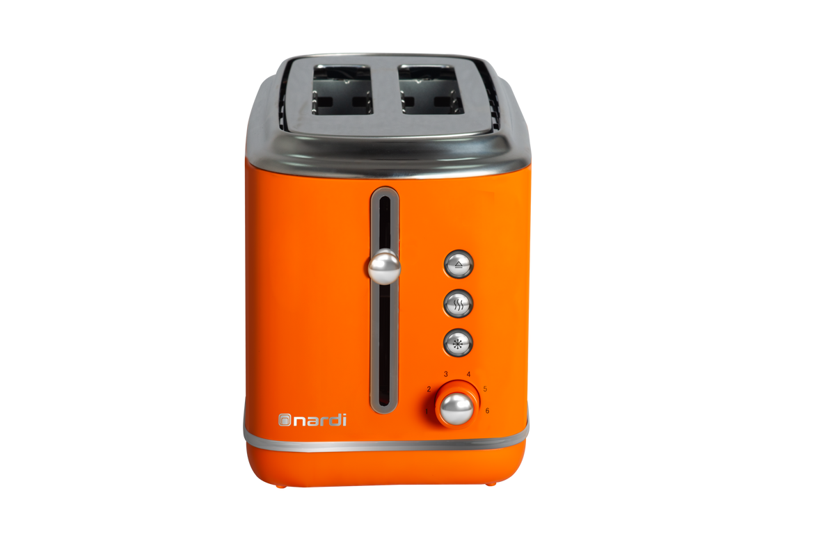 Nardi – NGP220CAO – Grille-Pain 2 Tranches Orange - Puissance 1050W