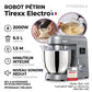 Tirexx PTR3200 – Robot Pétrin Métallique - Puissance 2000 W (8 Vitesses)