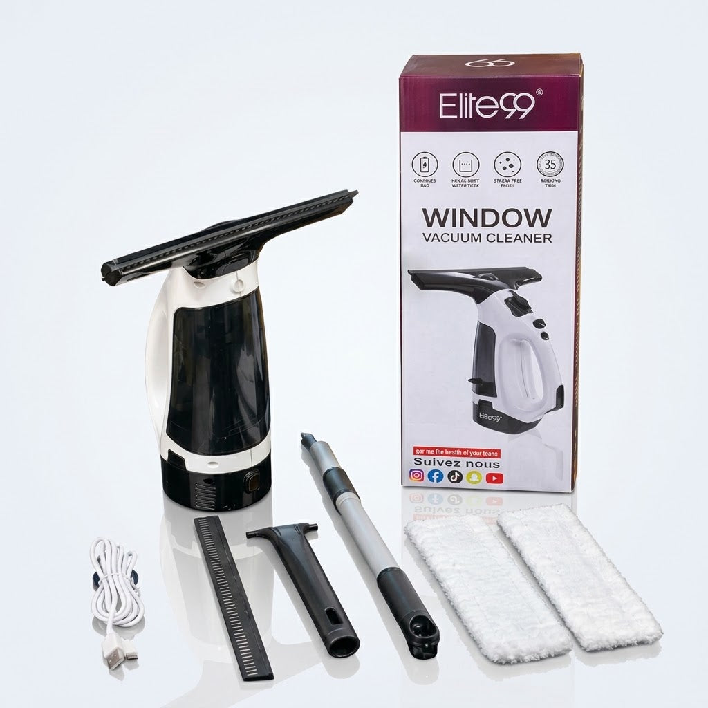 Elite99 ELT-7020 – Nettoyeur de Vitres Sans Fil -Autonomie 35 min