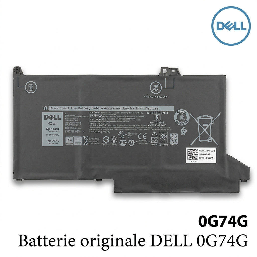 Batterie originale DELL 0G74G