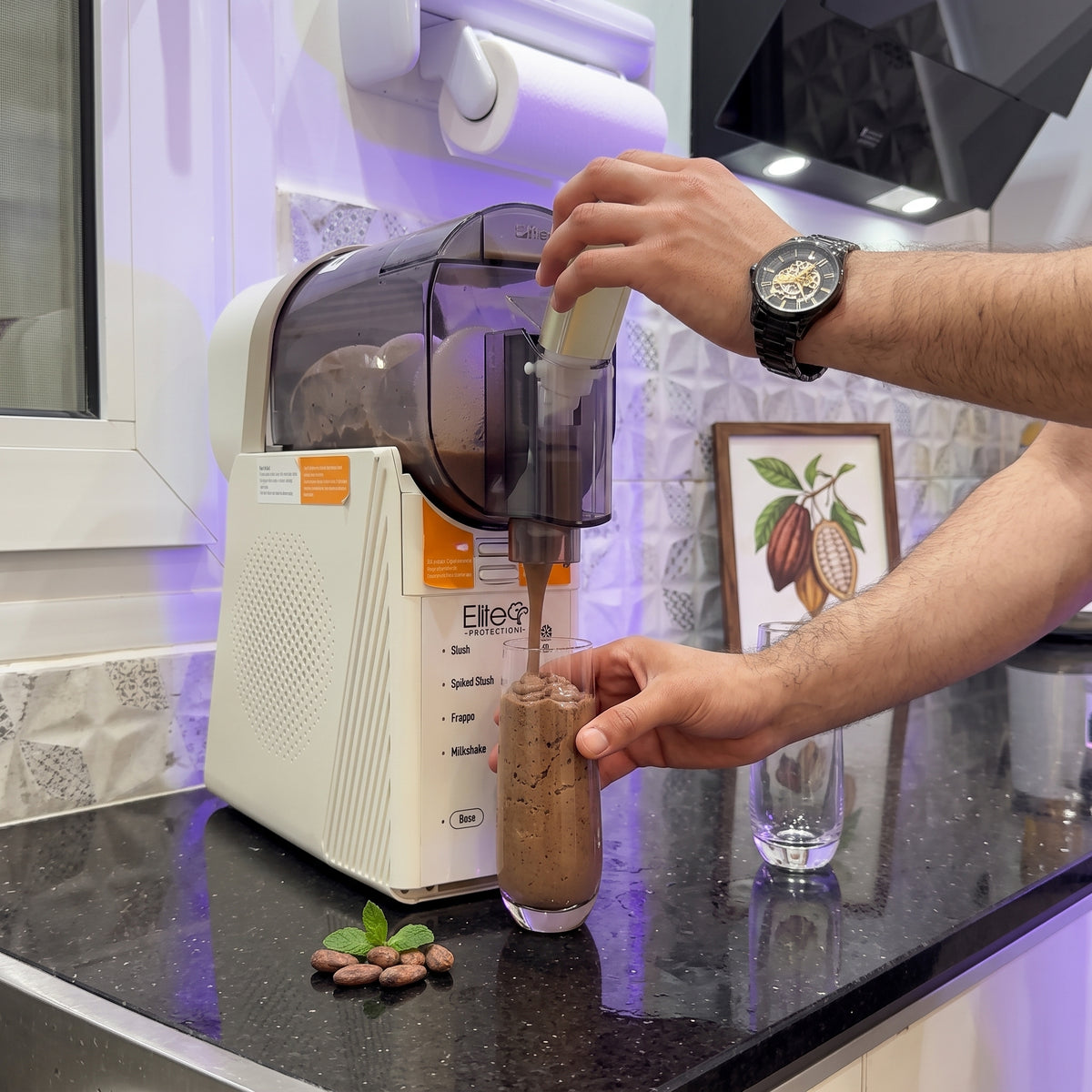 Elite99 – ELT-4000 – Machine à Slush & Boissons Glacées Professionnelle - Réservoir Transparent