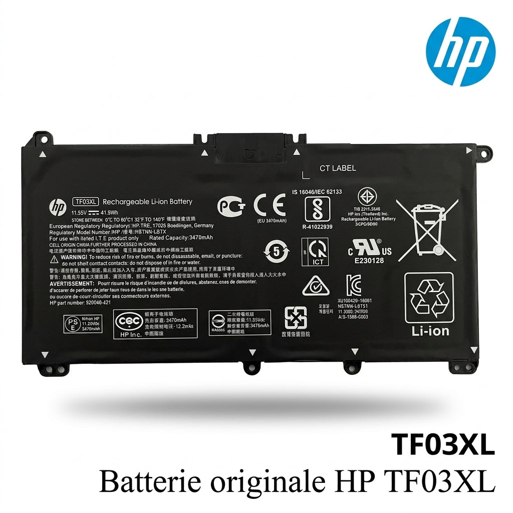 Batterie originale HP TF03XL