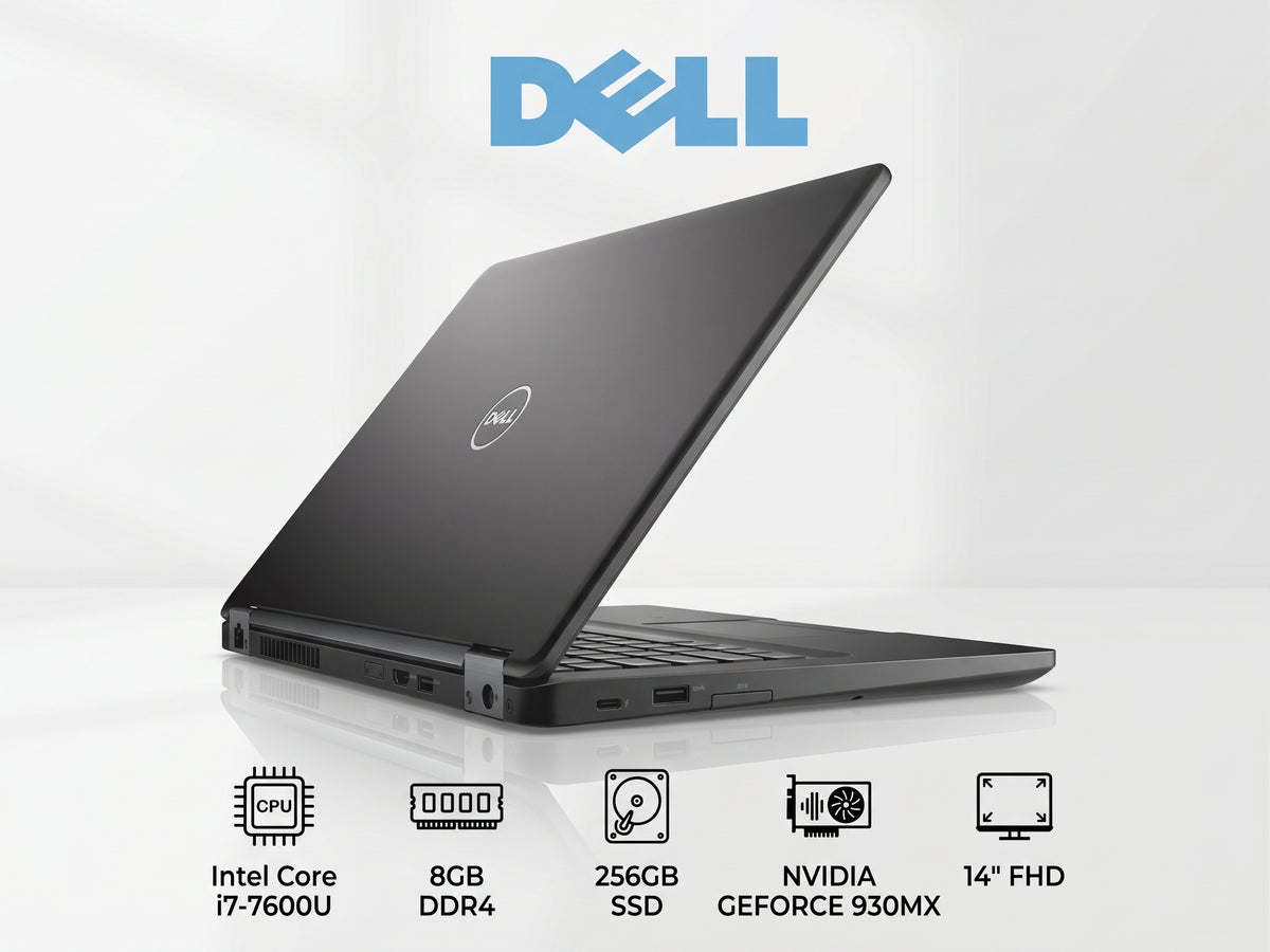 Dell Latitude 5480 – Intel® Core™ i7-7600U / RAM 8GB / SSD 256GB / Écran 14″ Full HD