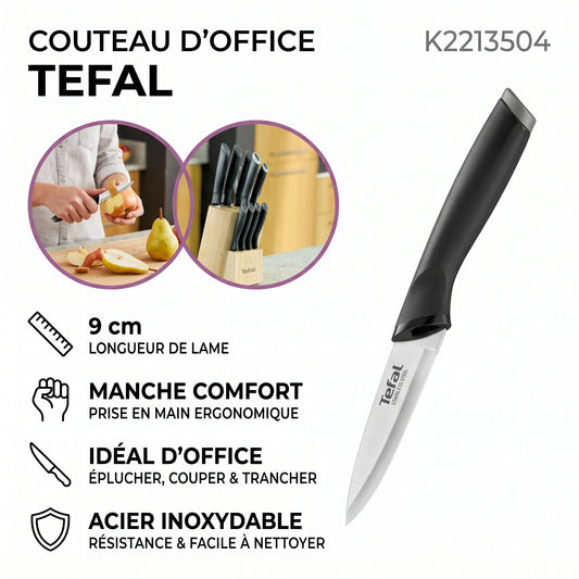 Tefal Comfort K2213504 – Couteau d'office 9 cm