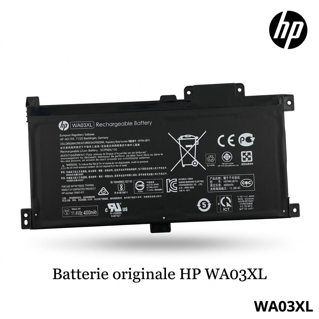 Batterie originale HP WA03XL