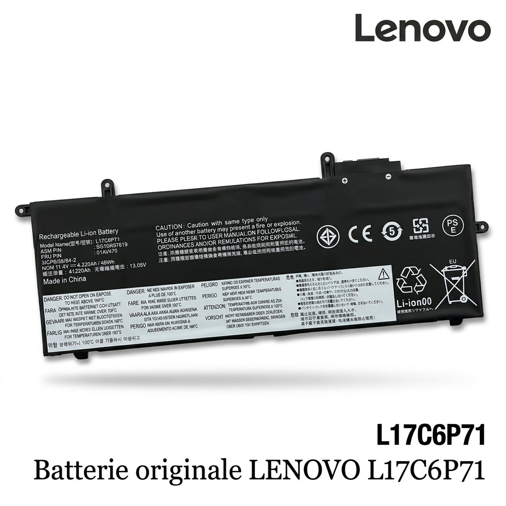 Batterie originale LENOVO L17C6P71