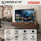 Cristor P70A7 – Téléviseur 70 Pouces 4K UHD Smart TV (Android TV)