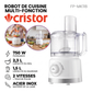 Cristor – FP-MK11B – Robot Multifonction - Bol 2,3 L + Blender 1,5 L