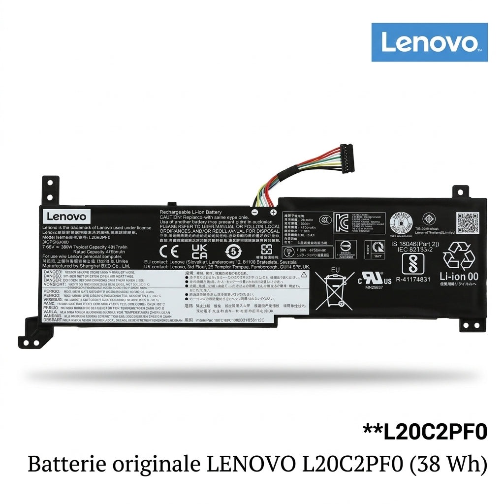 Batterie originale LENOVO L20C2PF0